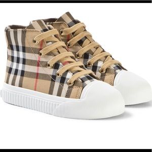 Unisex Burberry High-Top kids shoes